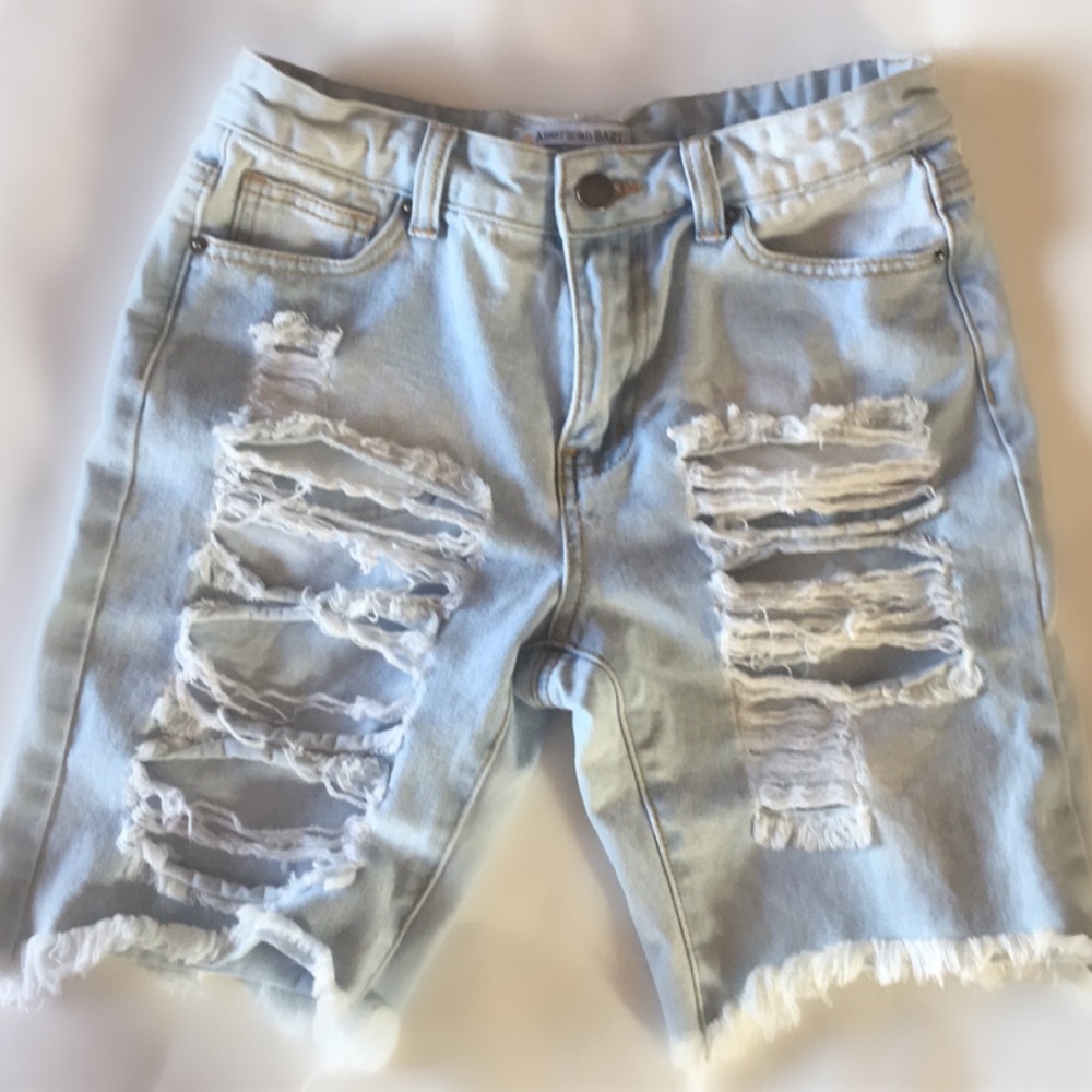 Ripped Jean Shorts